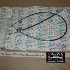 NEW 1965-1966 CADILLAC DEVILLE ELDORADO FLEETWOOD CALAIS WITH A/C E-Z SLIDER HEATER CONTROL CABLE SET WITH POLYLINER