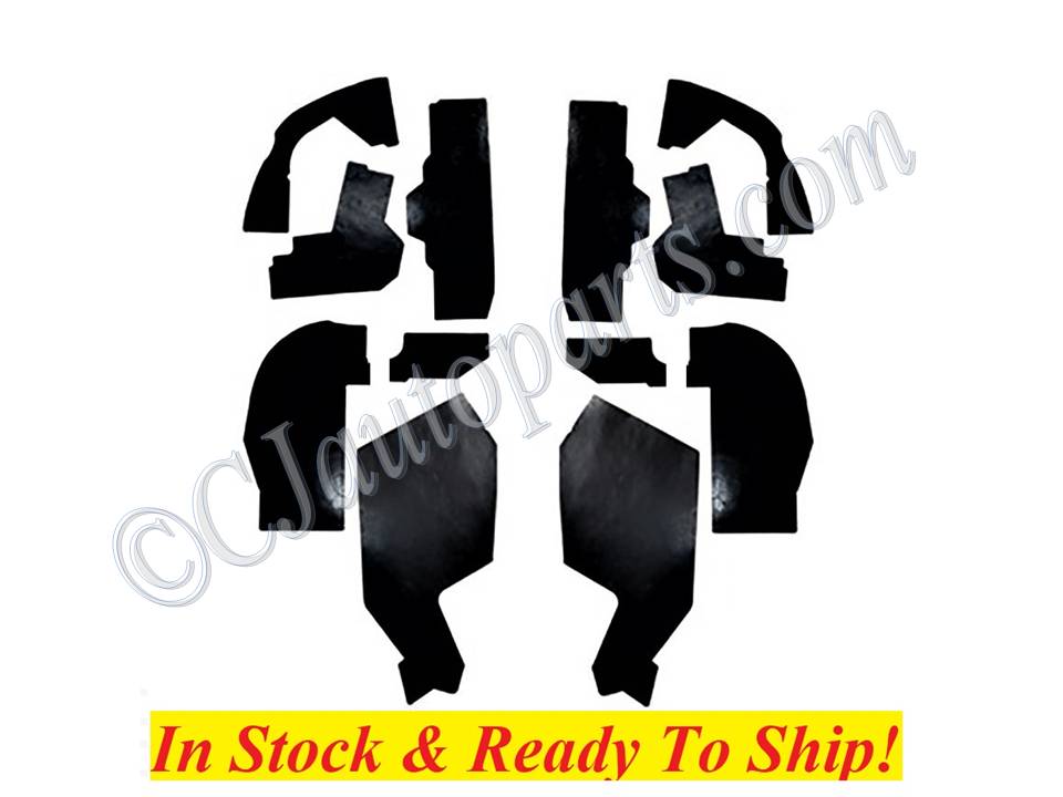 NEW 1961-1962 CADILLAC DEVILLE ELORADO FLEETWOOD A FRAME CONTROL ARM SPLASH GUARD DUST SHIELD SEALS 12 PC KIT