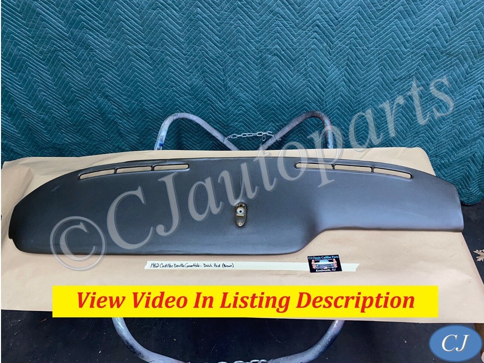 OEM 1961 1962 Cadillac Deville Eldorado Fleetwood TOP DASH PAD DASHBOARD (Dark Brown)