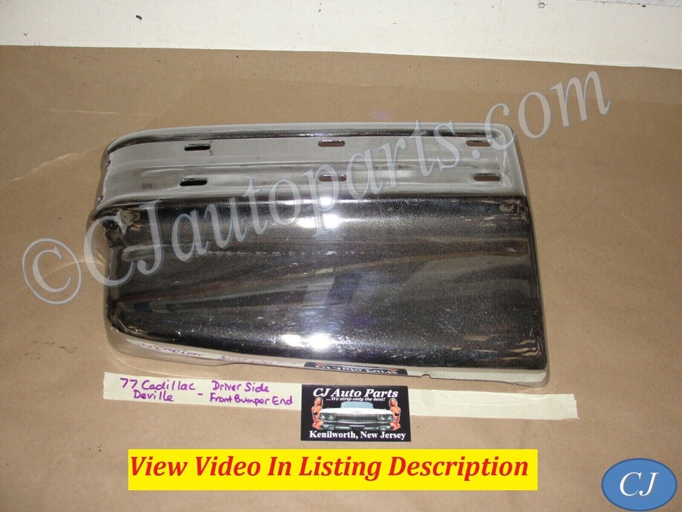 OEM 1977 1978 1979 Cadillac Deville Fleetwood LEFT DRIVER SIDE FRONT BUMPER END CORNER #1616190