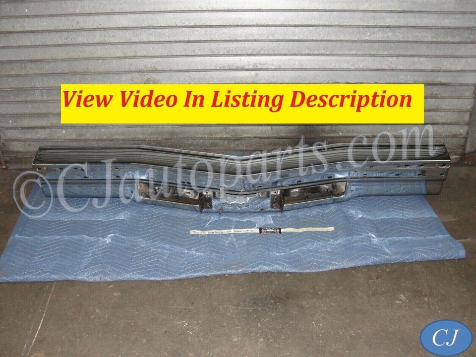 OEM 1977 1978 1979 Cadillac Deville Fleetwood FRONT BUMPER UPPER LOWER CENTER BAR #1609466/#1609467