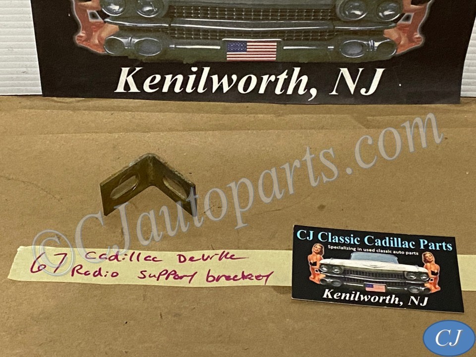 OEM 1967 1968 Cadillac Deville Calais Fleetwood Eldorado DASH RADIO SUPPORT MOUNTING BRACKET