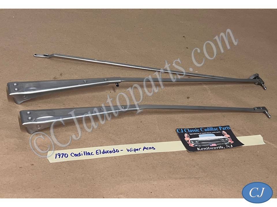 OEM 1969 1970 Cadillac Eldorado WINDSHIELD WIPER ARMS - LEFT & RIGHT