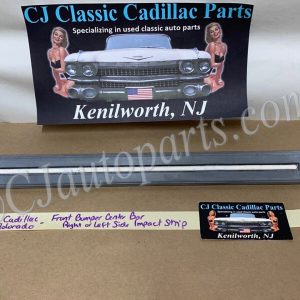 OEM 1975 1976 1977 1978 CADILLAC ELDORADO FRONT BUMPER CENTER BAR IMPACT STRIP CUSHION W/STUDS #1605272