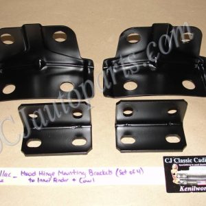 OEM 1969 1970 Cadillac Deville Fleetwood Calais HOOD HINGE MOUNTING BRACKETS (LEFT & RIGHT) #1493470, #1491658