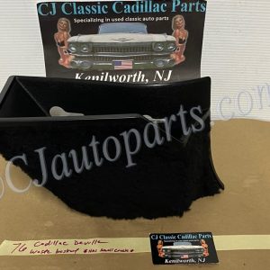 OEM 1971 1972 1973 1974 1975 1976 Cadillac Deville Eldorado Fleetwood Calais RIGHT PASSENGER SIDE KICK PANEL WASTE BASKET TRASH CAN BLACK