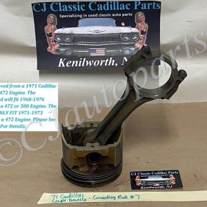 OEM 1968 1969 1970 1971 1972 1973 1974 1975 1976 Cadillac Deville Eldorado Fleetwood Calais 472/500 Engine CONNECTING ROD & PISTON #7 #1497207/#3633111