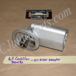 OEM 1965 Cadillac Deville Eldorado Calais Fleetwood 429 Engine FRONT TIMING CHAIN COVER OIL FILTER ADAPTER #6436207