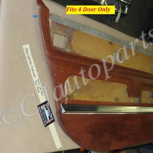 OEM 1965 1966 Cadillac Fleetwood Brougham Sedan Deville LEFT REAR DOOR PANEL & TRIM MOLDING