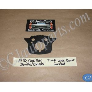 NEW 1970 CADILLAC DEVILLE CALAIS TRUNK LOCK EMBLEM ESCUTCHEON COVER RUBBER GASKET