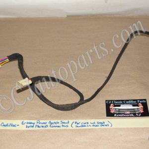 1961 1962 1963 1964 Cadillac Fleetwood 60 Special Deville Eldorado 6 WAY POWER BENCH SEAT WIRE HARNESS CONNECTORS