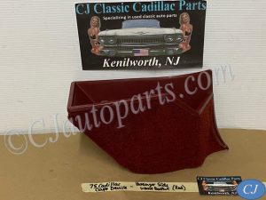 OEM 1971 1972 1973 1974 1975 1976 Cadillac Deville Eldorado Fleetwood Calais RIGHT PASSENGER SIDE KICK PANEL WASTE BASKET TRASH CAN RED