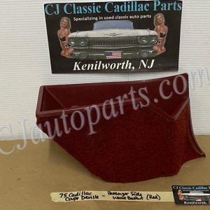 OEM 1971 1972 1973 1974 1975 1976 Cadillac Deville Eldorado Fleetwood Calais RIGHT PASSENGER SIDE KICK PANEL WASTE BASKET TRASH CAN RED