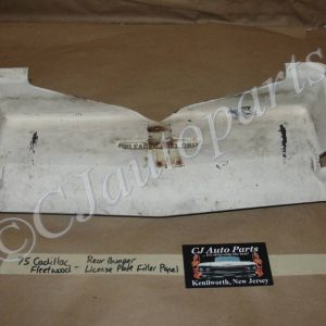 OEM 1974 1975 1976 Cadillac Fleetwood Deville Calais REAR BUMPER LICENSE PLATE CENTER FILLERS PANEL TRIM COVER #1603560
