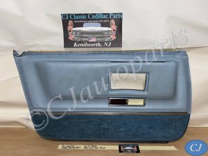 OEM 1971 1972 1973 1974 1975 1976 Cadillac Sedan Deville Fleetwood Calais 4 Door LEFT DRIVER SIDE REAR LOWER DOOR PANEL with COURTESY LIGHT - LIGHT BLUE