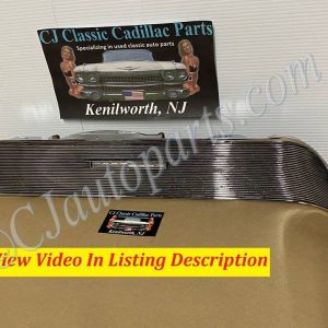 OEM 1961 Cadillac Deville Eldroado Fleetwood DASH CHROME SPEAKER GRILL TRIM WITH EMBLEM #1475164