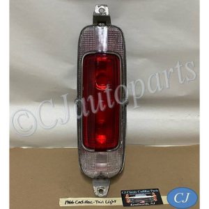 OEM 1966 Cadillac Deville Eldorado Fleetwood Calais REAR BUMPER TAIL LIGHT BRAKE REVERSE LIGHT LENS HOUSING #5957504/#5957531/#5957346/#911046