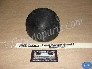OEM 1958 Cadillac Deville Eldorado Fleetwood FRONT BUMPER END TIT RUBBER EXTENSION TIP BULLET GUARD CAP #1468451