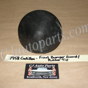 OEM 1958 Cadillac Deville Eldorado Fleetwood FRONT BUMPER END TIT RUBBER EXTENSION TIP BULLET GUARD CAP #1468451