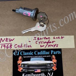 NEW 1968 CADILLAC DEVILLE ELDORADO FLEETWOOD CALAIS IGNITION LOCK CYLINDER WITH KEYS