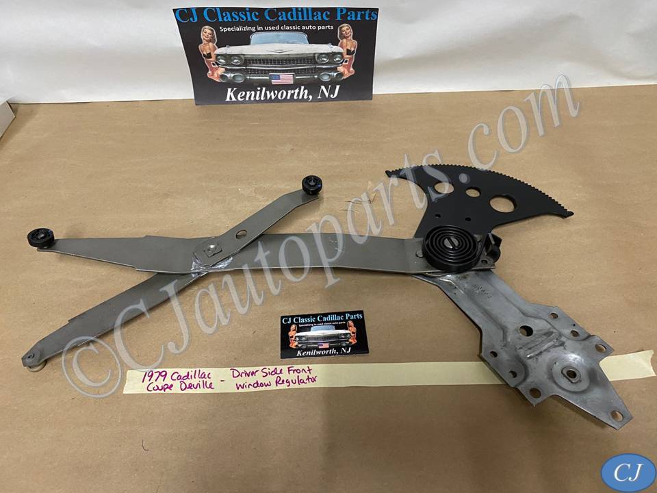 OEM 1977 1978 1979 Cadillac Coupe Deville 2DR LEFT DRIVER SIDE FRONT DOOR WINDOW REGULATOR