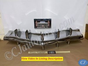 OEM 1953 Cadillac Deville Eldorado Fleetwood FRONT CENTER GRILL BAR WITH VERTICAL TEETH #3509443