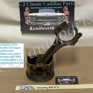 OEM 1968 1969 1970 1971 1972 1973 1974 1975 1976 Cadillac Deville Eldorado Fleetwood Calais 472/500 Engine CONNECTING ROD & PISTON #2 #1497207/#3633111