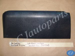 OEM 1966 1967 Cadillac Fleetwood LIMO LIMOUSINE LEFT DRIVER SIDE FRONT DOOR PANEL ARM REST BASE PAD TRIM - - DARK BLUE