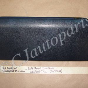 OEM 1966 1967 Cadillac Fleetwood LIMO LIMOUSINE LEFT DRIVER SIDE FRONT DOOR PANEL ARM REST BASE PAD TRIM - - DARK BLUE