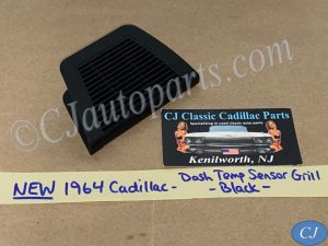 NEW 1964 CADILLAC DEVILLE ELDORADO FLEETWOOD DASH IN-CAR TEMP SENSOR GRILL COVER TRIM - BLACK