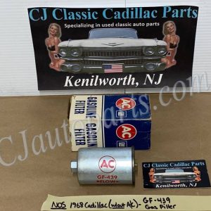 NOS 1968 CADILLAC DEVILLE ELDORADO FLEETWOOD CALAIS AC DELCO GF-439 INLINE GAS FUEL FILTER
