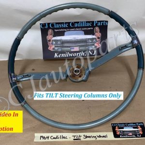 OEM 1963 1964 CADILLAC DEVILLE ELDORADO FLEETWOOD TILT STEERING COLUMN WHEEL #9740656