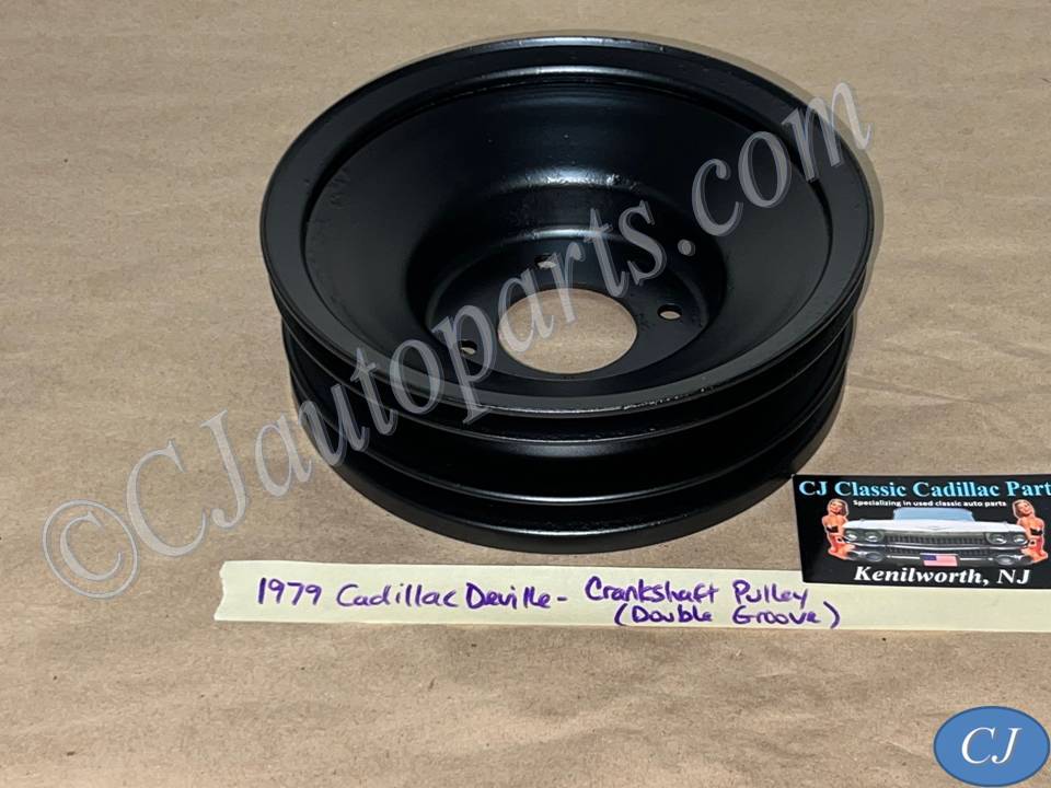 RESTORED 1979 CADILLAC Fleetwood Deville 425 ENGINE HARMONIC BALANCER CRANK CRANKSHAFT PULLEY 2 DOUBLE GROOVE #1610418