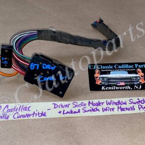 OEM 1963 1964 1965 1966 1967 Cadillac Deville Calais LEFT MASTER WINDOW SWITCH & LOCKOUT WIRE HARNESS PIGTAIL