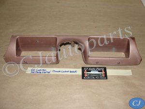 OEM 1960 Cadillac Deville Eldorado 1960 1961 1962 Series 75 Fleetwood FLAT TOP LOWER DASH ABOVE COLUMN CLIMATE CONTROL BEZEL TRIM #3511864