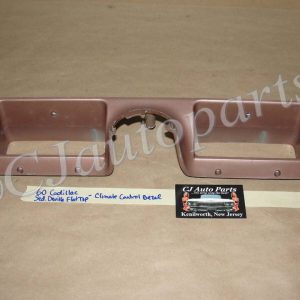 OEM 1960 Cadillac Deville Eldorado 1960 1961 1962 Series 75 Fleetwood FLAT TOP LOWER DASH ABOVE COLUMN CLIMATE CONTROL BEZEL TRIM #3511864