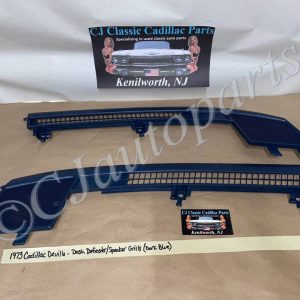 OEM 1971 1972 1973 Cadillac Deville Calais Fleetwood Eldorado DASH DEFROSTER SPEAKER GRILL VENT TRIM *DARK BLUE* #1600717 (Right)/ #1600702 (Left)