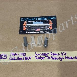 NEW 1964 1965 1966 1967 1968 1969 1970 1971 1972 1973 1974 1975 1976 1977 1978 1979 1980 1981 CADILLAC DEVILLE ELDORADO FLEETWOOD SEVILLE CALAIS SUNVISOR REPAIR KIT ROD END RUBBER TIP BUSHING & PLASTIC SLEEVES (4 PC)