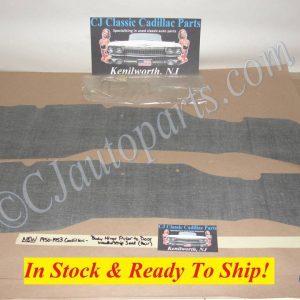 NEW 1950 1951 1952 1953 CADILLAC DEVILLE, ELDORADO, SERIES 61, SERIES 62 BODY HINGE PILLAR TO DOOR WEATHERSTRIP SEAL (PAIR)