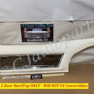 OEM 1971 1972 Cadillac Eldorado 2 Door HardTop RIGHT PASSENGER SIDE REAR UPPER DOOR PANEL TRIM
