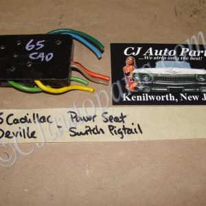 OEM 1965 Cadillac Deville Eldorado Calais Fleetwood 4 WAY POWER SEAT SWITCH WIRE HARNESS PIGTAIL CONNECTOR
