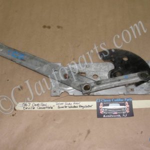 OEM 1967 Cadillac Deville Convertible LEFT DRIVER SIDE REAR QUARTER WINDOW REGULATOR