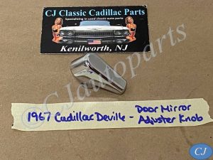 FACTORY ORIGINAL 1967 CADILLAC DEVILLE FLEETWOOD ELDORADO CALAIS CHROME DOOR MIRROR ADJUSTER KNOB