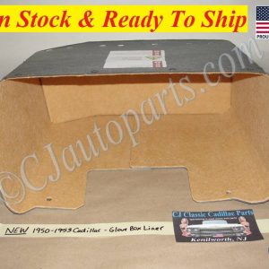 NEW 1950 1951 1952 1953 CADILLAC DEVILLE ELDORADO FLEETWOOD GLOVE BOX GLOVEBOX COMPARTMENT TRAY LINER INSERT- TAN FELT