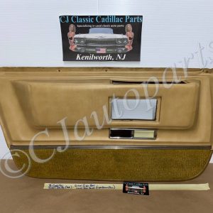 OEM 1971 1972 1973 1974 1975 1976 Cadillac Sedan Deville Fleetwood Calais 4 Door LEFT DRIVER SIDE REAR LOWER DOOR PANEL with COURTESY LIGHT - LIGHT BROWN/TAN