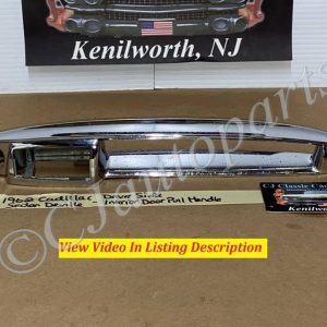 OEM 1962 Cadillac Deville Fleetwood Eldorado LEFT DRIVER SIDE INTERIOR CHROME DOOR HANDLE PULL #4840421