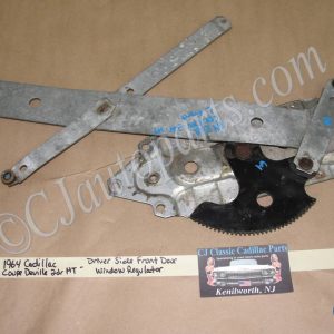 OEM 1961 1962 1963 1964 CADILLAC COUPE DEVILLE ELDORADO 2DR LEFT DRIVER SIDE FRONT DOOR WINDOW REGULATOR