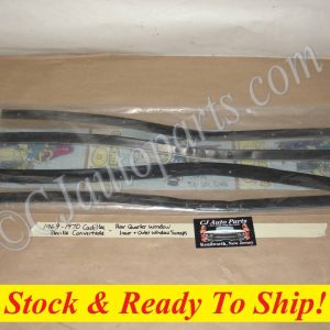 NEW 1969-1970 CADILLAC DEVILLE CONVERTIBLE REAR QUARTER WINDOW SWEEPS FELT KIT
