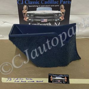 OEM 1971 1972 1973 1974 1975 1976 Cadillac Deville Eldorado Fleetwood Calais RIGHT PASSENGER SIDE KICK PANEL WASTE BASKET TRASH CAN BLUE