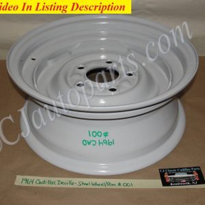 OEM 1961 1962 1963 1964 Cadillac Eldorado Deville Fleetwood 15x6 KELSEY HAYES STEEL WHEEL RIM #001